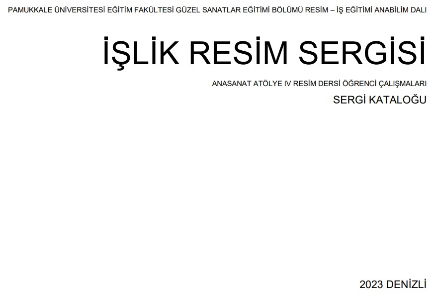 İşlik Resim Sergisi katalog kapağı