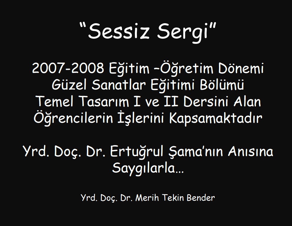 Sessiz Sergi katalog kapağı